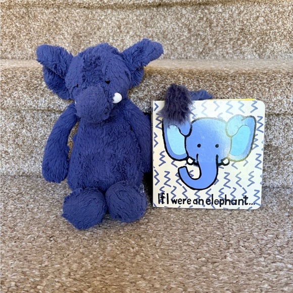 Jellycat Other - Jellycat Elephant and Book set